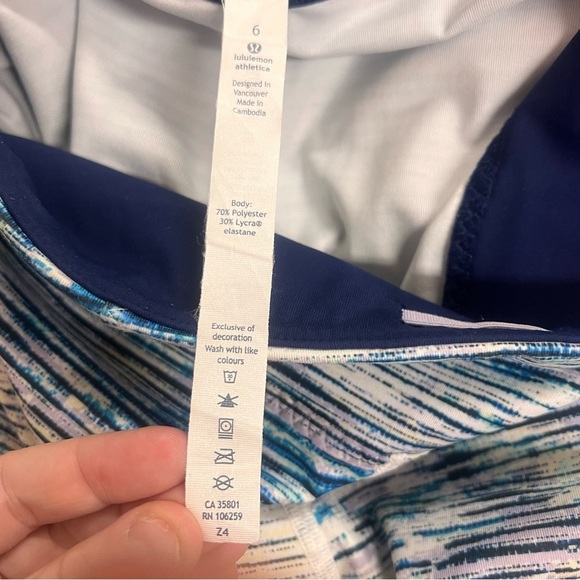 Lululemon Real Quick Tight in Blurry Belle Blue size 6 - Picture 14 of 14